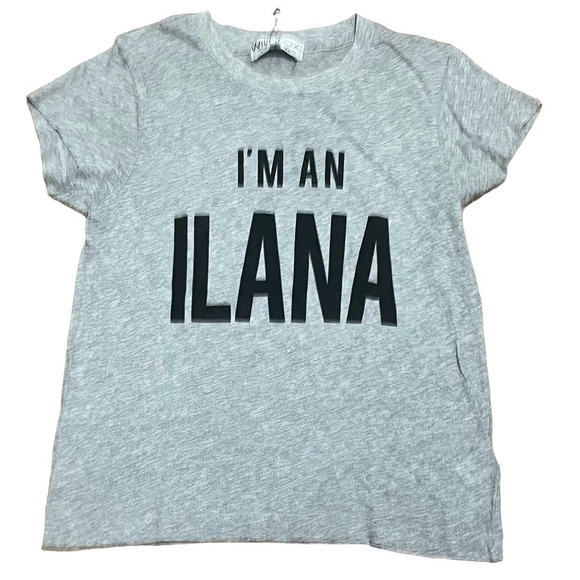 Wildfox NWT I'm An Ilana Broad City Statement Graphic Baby Tee Heather Gray XS - Picture 4 of 8